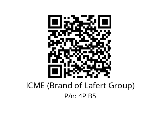   ICME (Brand of Lafert Group) 4P B5