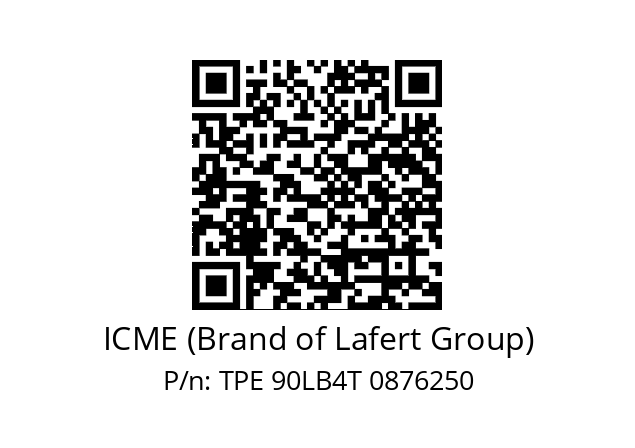   ICME (Brand of Lafert Group) TPE 90LB4T 0876250