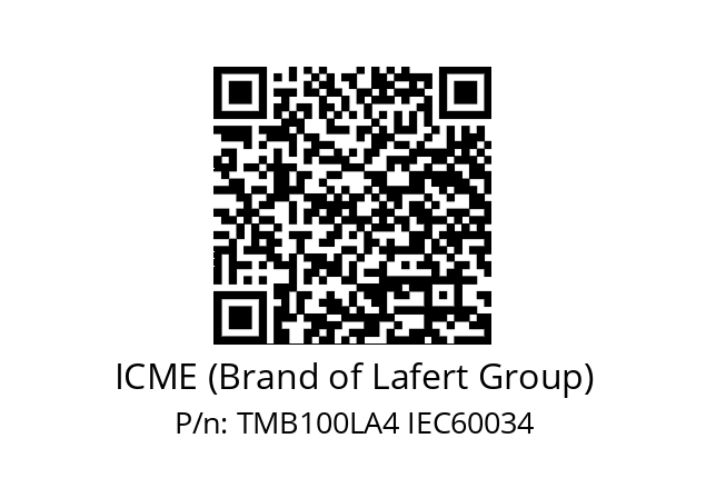   ICME (Brand of Lafert Group) TMB100LA4 IEC60034