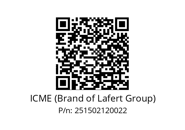   ICME (Brand of Lafert Group) 251502120022