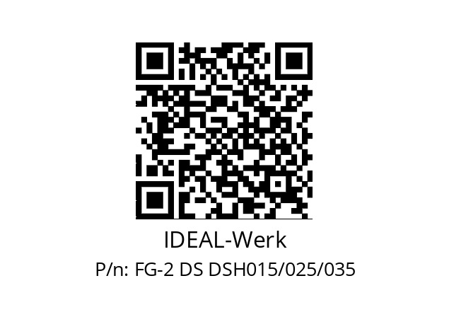   IDEAL-Werk FG-2 DS DSH015/025/035