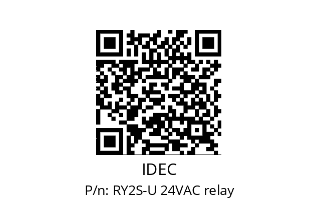   IDEC RY2S-U 24VAC relay