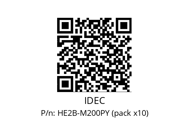   IDEC HE2B-M200PY (pack x10)