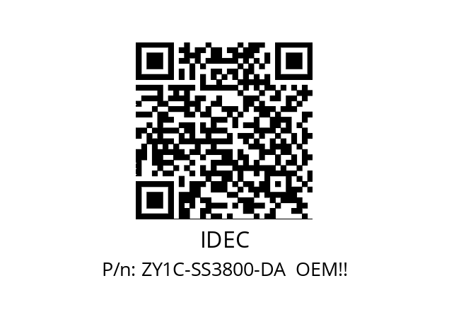   IDEC ZY1C-SS3800-DA  OEM!!