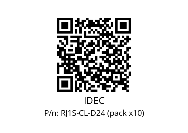   IDEC RJ1S-CL-D24 (pack x10)