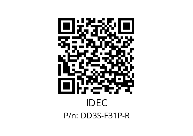   IDEC DD3S-F31P-R