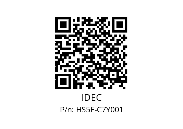   IDEC HS5E-C7Y001