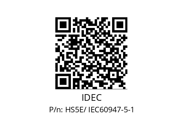   IDEC HS5E/ IEC60947-5-1