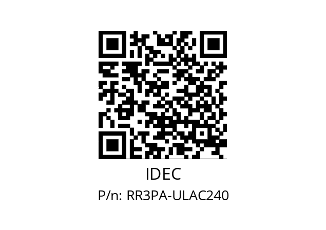   IDEC RR3PA-ULAC240