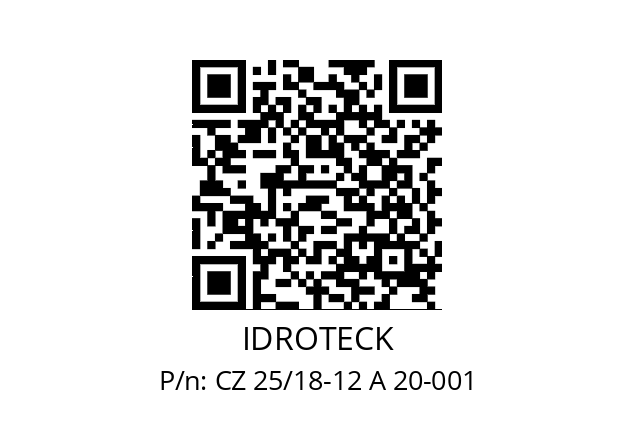   IDROTECK CZ 25/18-12 A 20-001