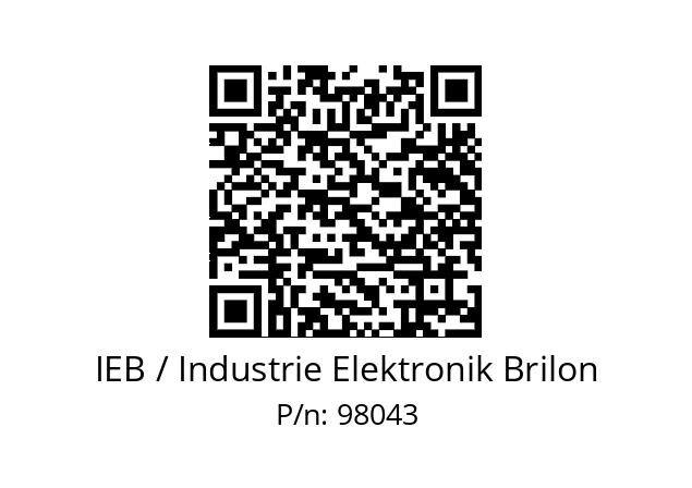   IEB / Industrie Elektronik Brilon 98043