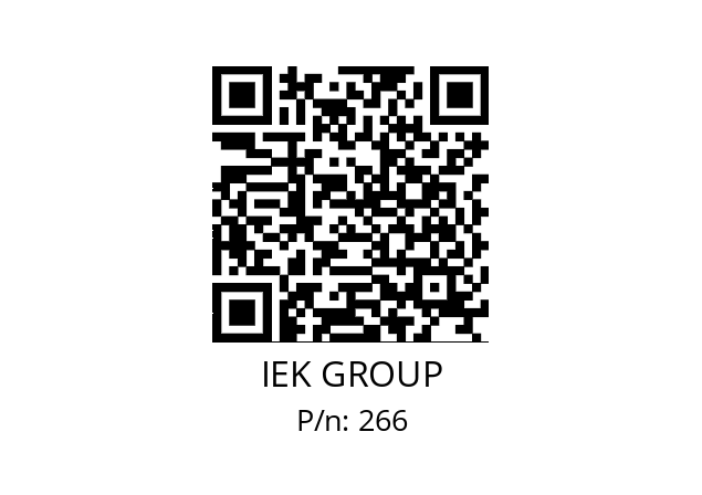   IEK GROUP 266