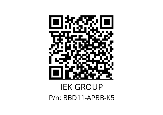   IEK GROUP BBD11-APBB-K5