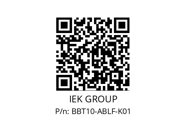   IEK GROUP BBT10-ABLF-K01