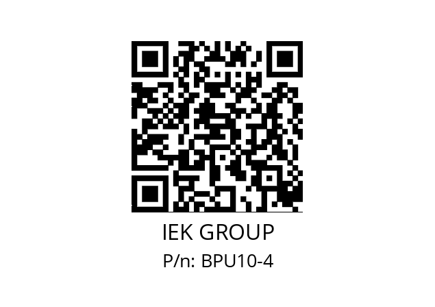   IEK GROUP BPU10-4