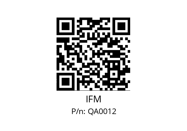   IFM QA0012