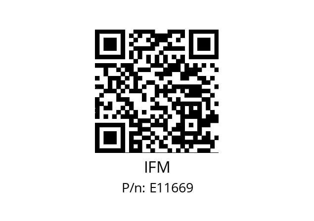   IFM E11669