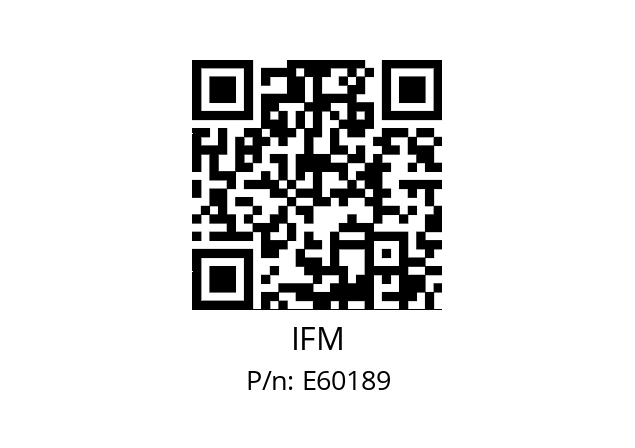   IFM E60189