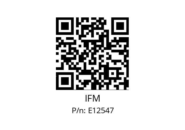   IFM E12547