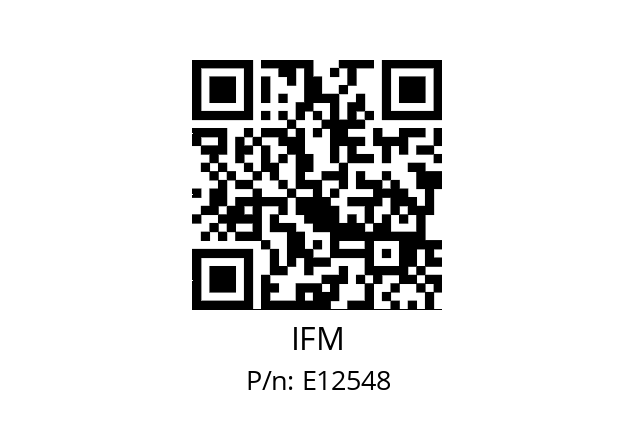   IFM E12548