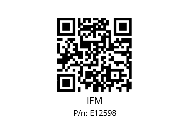   IFM E12598