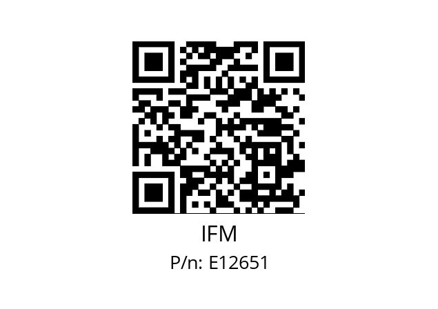   IFM E12651