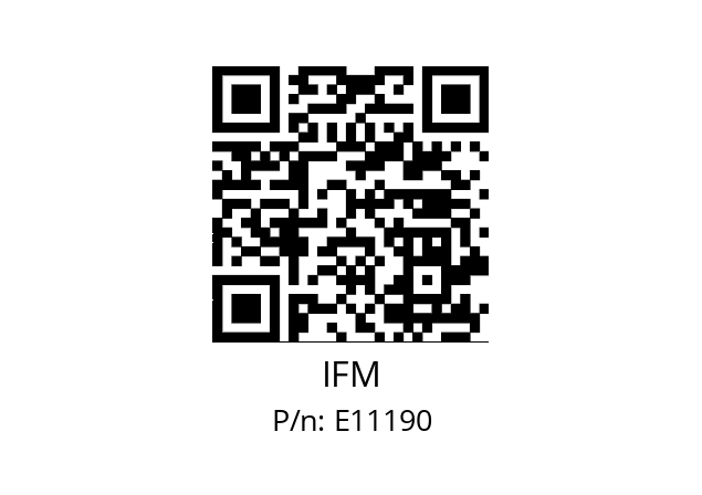   IFM E11190