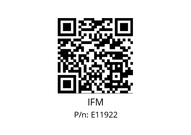   IFM E11922