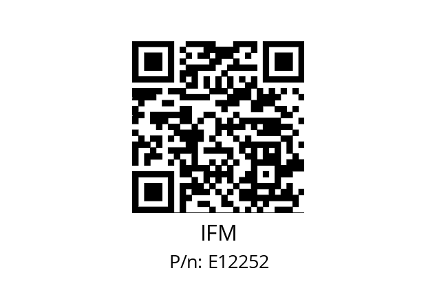   IFM E12252