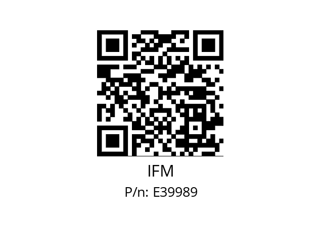   IFM E39989