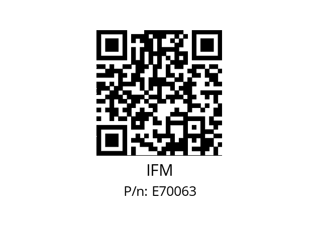   IFM E70063