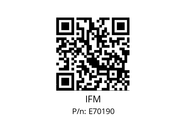   IFM E70190