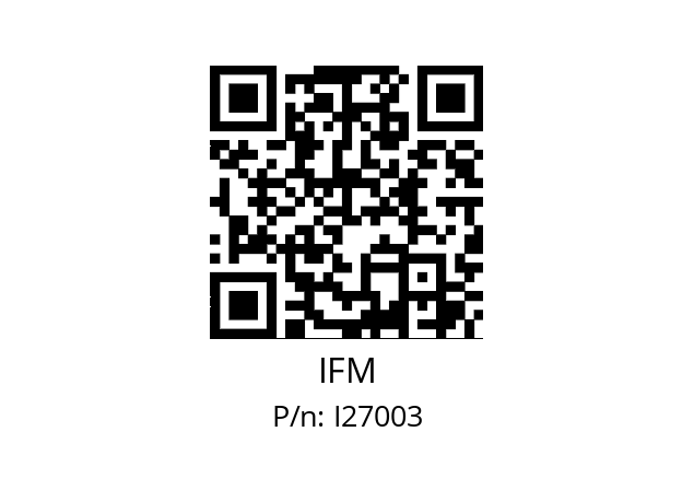   IFM I27003