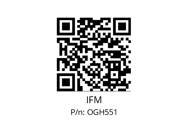   IFM OGH551