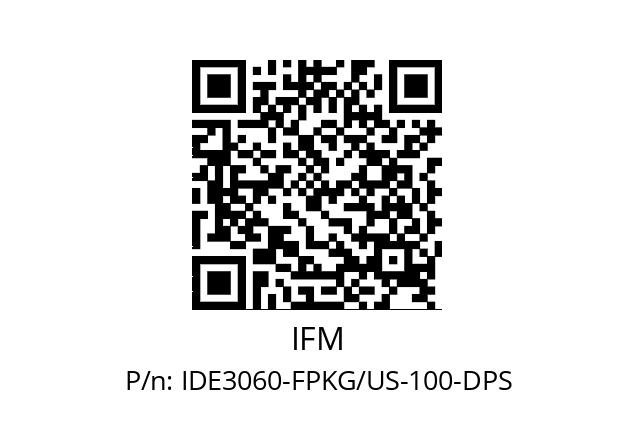   IFM IDE3060-FPKG/US-100-DPS