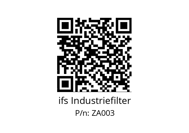   ifs Industriefilter ZA003