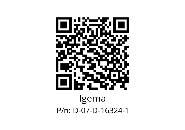   Igema D-07-D-16324-1