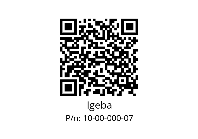   Igeba 10-00-000-07