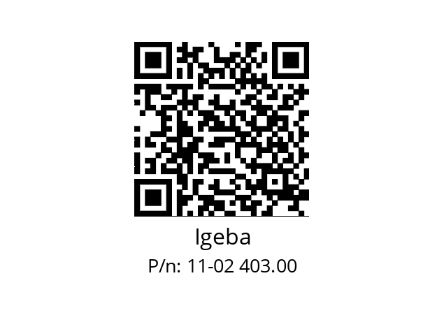   Igeba 11-02 403.00