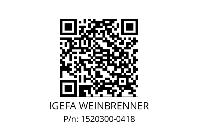   IGEFA WEINBRENNER 1520300-0418