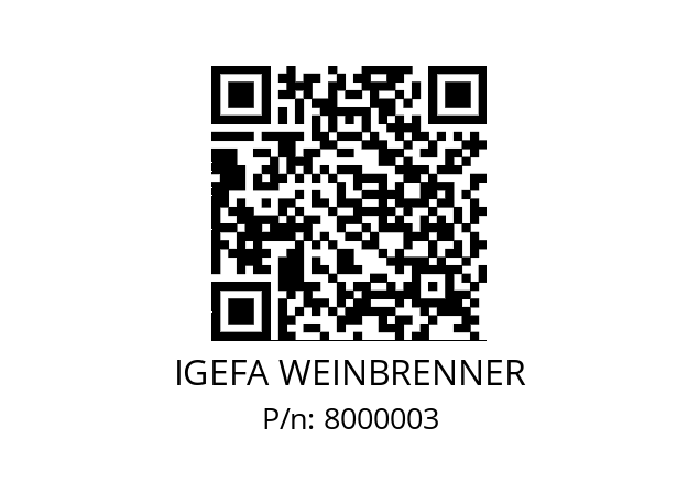   IGEFA WEINBRENNER 8000003