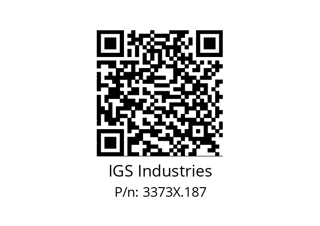   IGS Industries 3373X.187