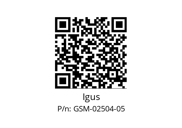   Igus GSM-02504-05