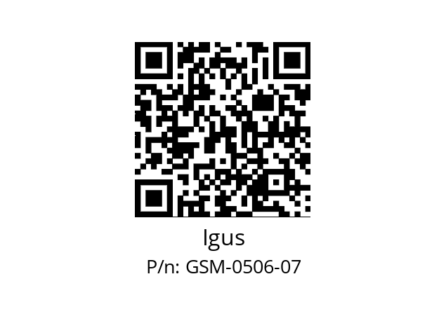   Igus GSM-0506-07