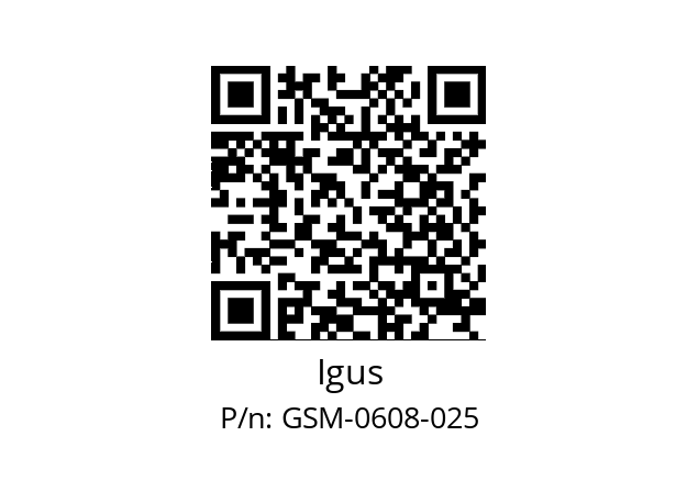   Igus GSM-0608-025