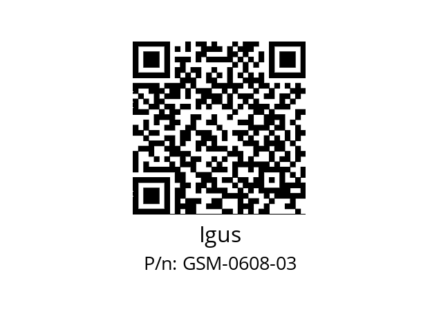   Igus GSM-0608-03