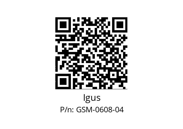   Igus GSM-0608-04