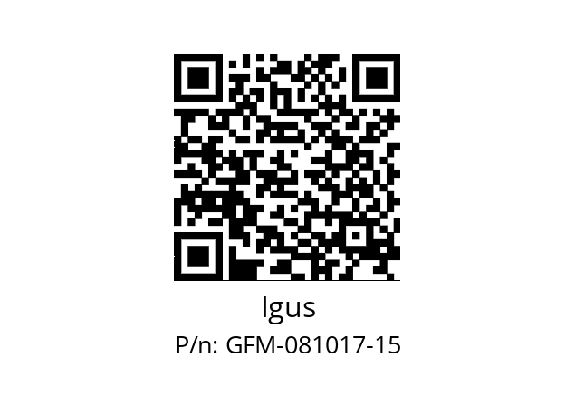   Igus GFM-081017-15