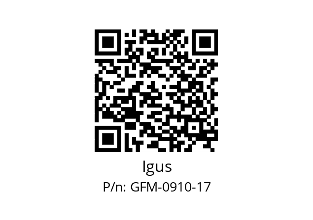   Igus GFM-0910-17