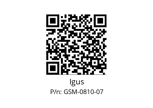   Igus GSM-0810-07